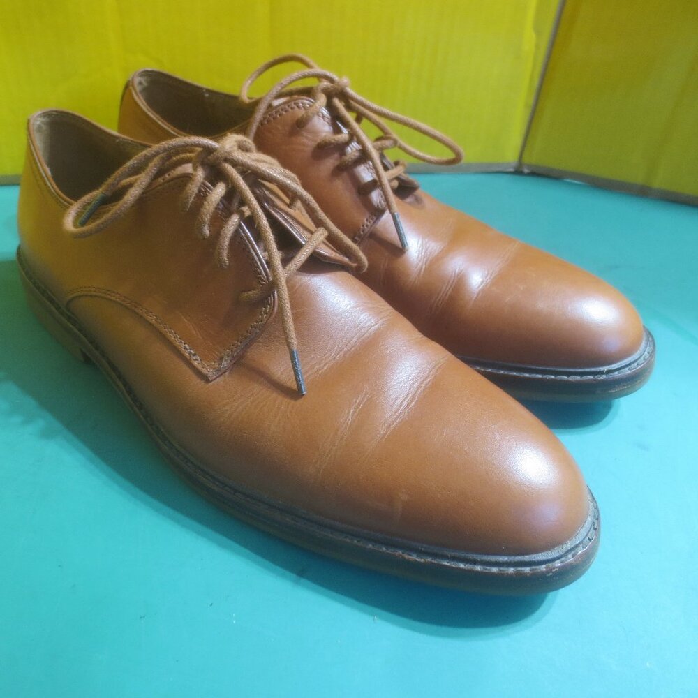 Classic Genuine Coach Lace Up Round Toe Brown Dress Shoes - 11.5 Men's.